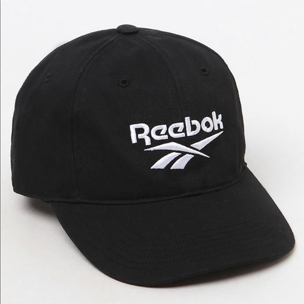 Reebok Black Strapback Dad Hat